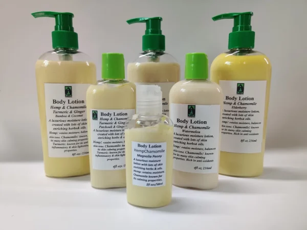 Body Lotion Hemp & Chamomile Elderberry 4ozs