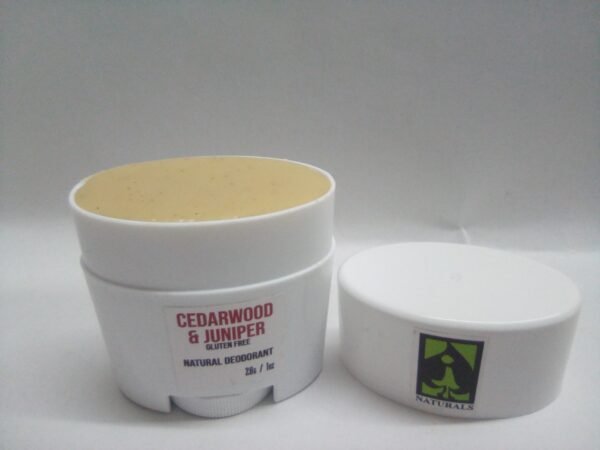 Cedarwood and Juniper Natural Deodorant 1oz - Image 2