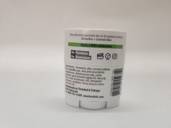 Charcoal Natural Deodorant 1oz - Image 3