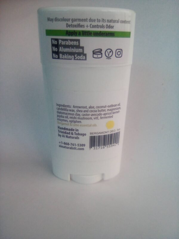 Bergamot and Lime Natural Deodorant 3oz - Image 3