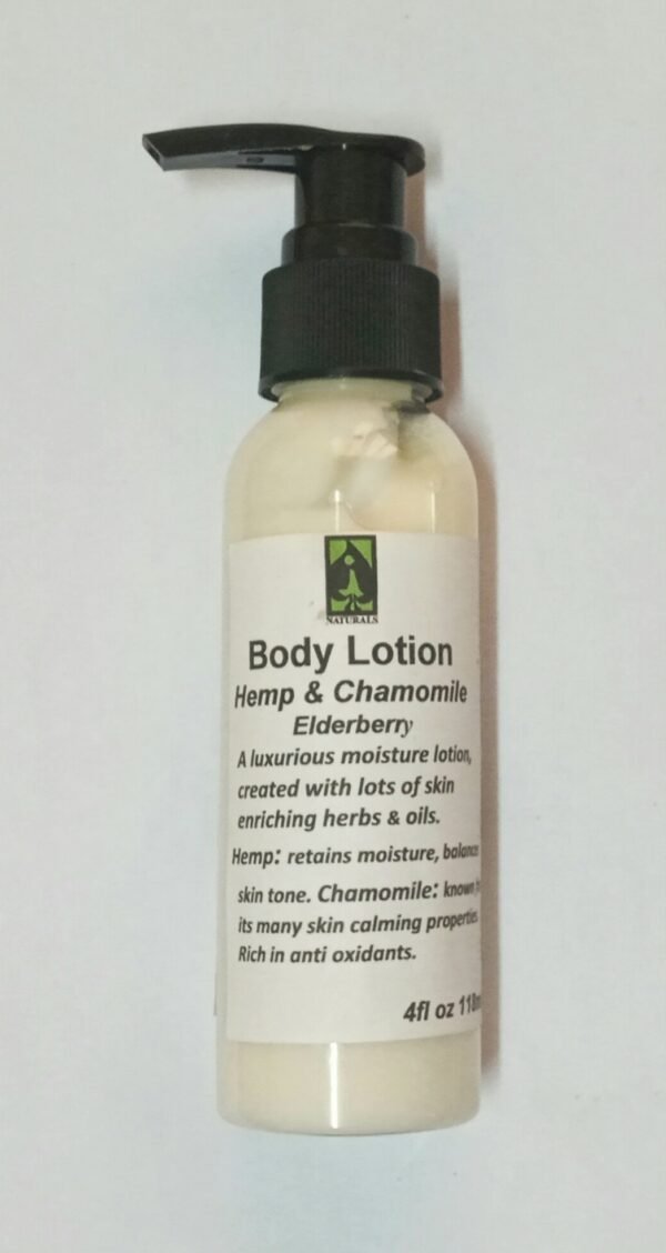 Hemp & Chamomile, Elderberry Body Lotion 4 fl oz
